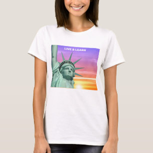 Lady Liberty and Sunrise T-Shirt