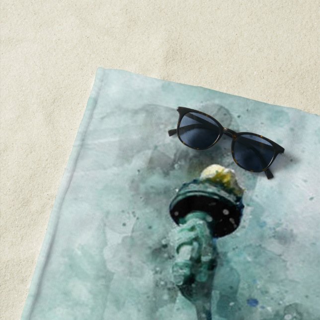 Lady Liberty Beach Towel (In Situ)