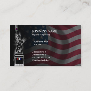 lady liberty business card
