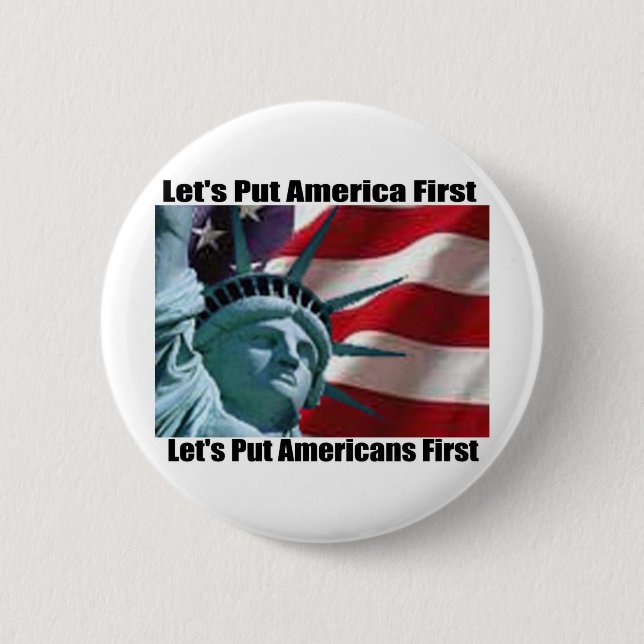 Lady Liberty button (Front)