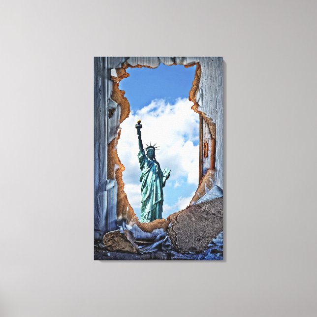 Lady Liberty Canvas Print (Front)