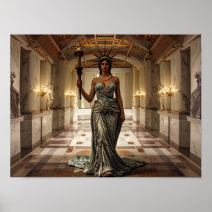 Lady Liberty Democracy Freedom Liberty Art Poster