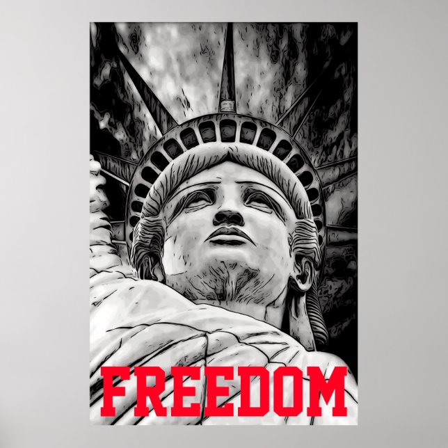 Lady Liberty Freedom Poster (Front)