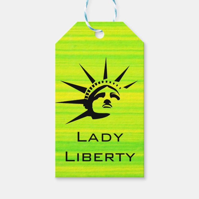 Lady Liberty Gift Tags (Front)