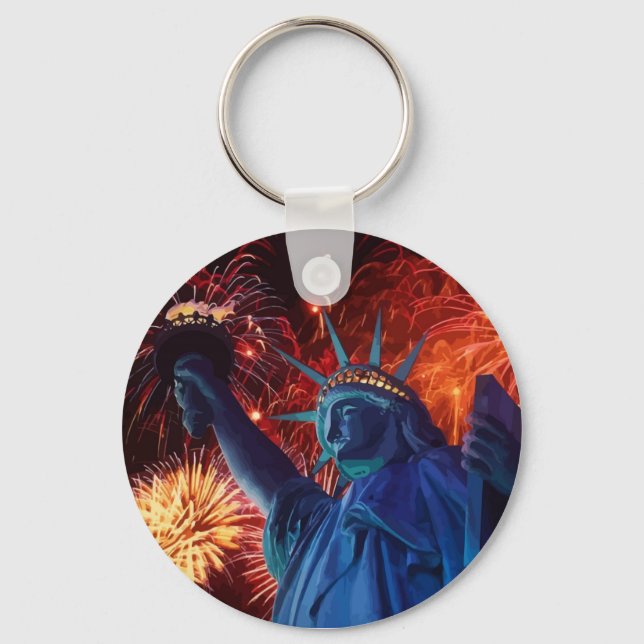 Lady Liberty Keychain (Front)
