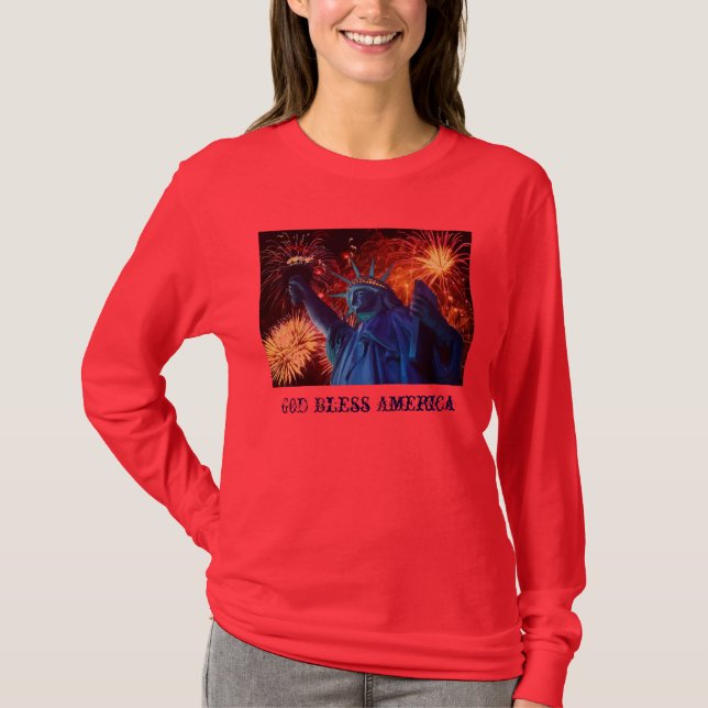 Lady Liberty Long Sleeve Shirt (Front)