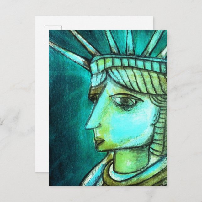 Lady Liberty Postcard (Front/Back)