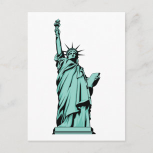 Lady Liberty Postcard