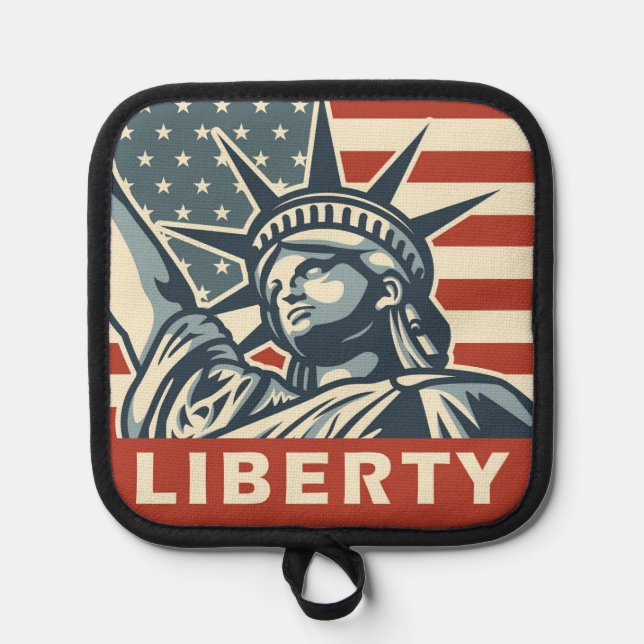 Lady Liberty Pot Holder (Front)