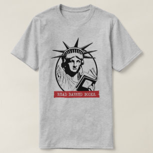 Lady Liberty Read Banned Books T-Shirt