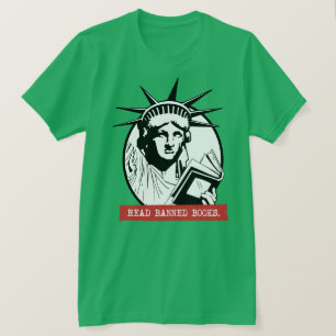 Lady Liberty Read Banned Books T-Shirt