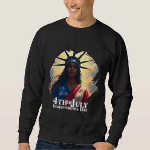 Lady Liberty Reimagined – A New Face of Freedom Sweatshirt