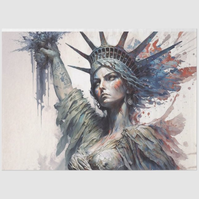 Lady Liberty  Tissue Paper (Front)