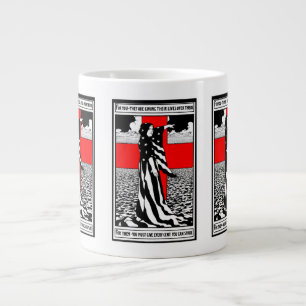 Lady Liberty WWI US Patriotic Poster 1918 Large Coffee Mug