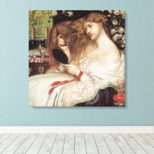 Lady Lilith by Rossetti, Vintage Victorian Portait Canvas Print