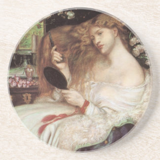 Lady Lilith by Rossetti, Vintage Victorian Portait Coaster