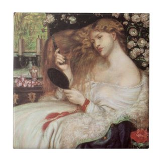 Lady Lilith by Rossetti, Vintage Victorian Portait Tile