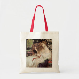 Lady Lilith by Rossetti, Vintage Victorian Portait Tote Bag