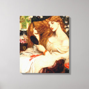 Lady Lilith (Stunning Beauty with Long Red Hair) Canvas Print