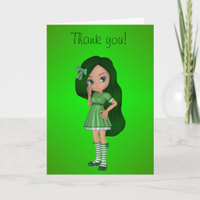 Lady Lime Thank You Card (Front)