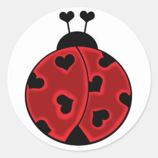 Lady Love Bug Stickers