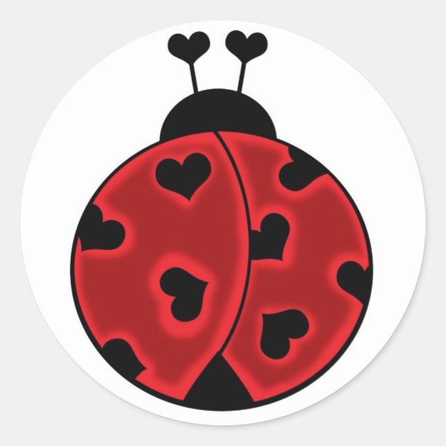 Lady Love Bug Stickers (Front)