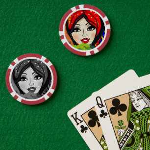 Lady Luck Game Night  Poker Chips