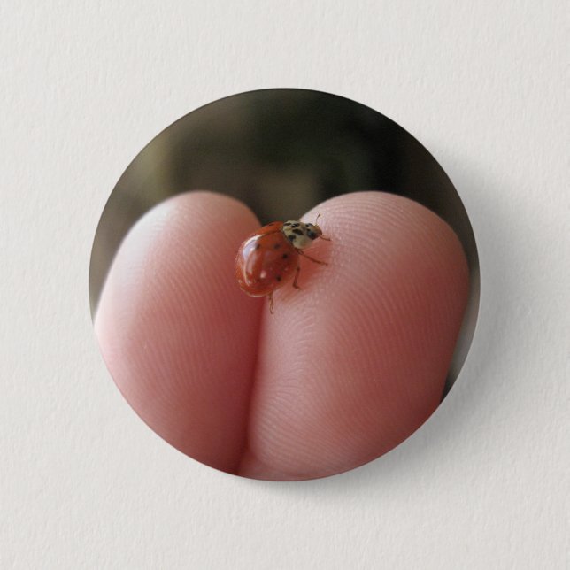 LaDy LuCk @ My FiNgEr TiPz 6 Cm Round Badge (Front)