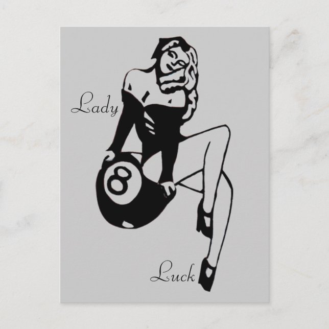 Lady Luck Postcard (Front)