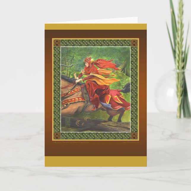 Lady Lunete greeting card (Front)