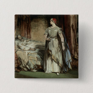 Lady Macbeth, 1850 15 Cm Square Badge