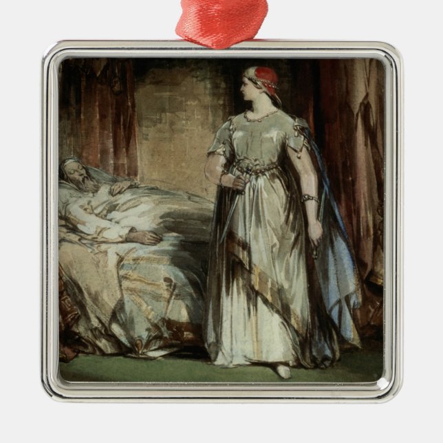 Lady Macbeth, 1850 Metal Tree Decoration (Front)