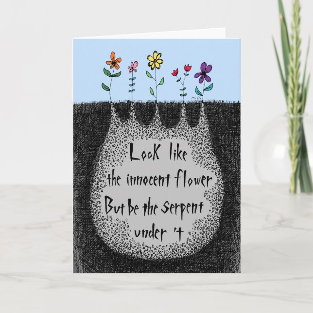 Lady Macbeth Quote Feminism Women support women   Thank You Card (Front)