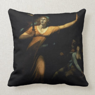 Lady Macbeth Sleepwalking, 1783 (oil on canvas) Cushion