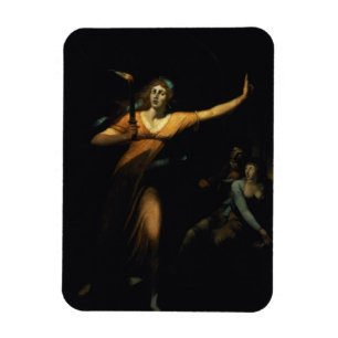 Lady Macbeth Sleepwalking, 1783 (oil on canvas) Magnet