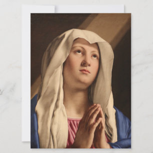 Lady Madonna Praying (Virgin Mary) (Christian Art) Card