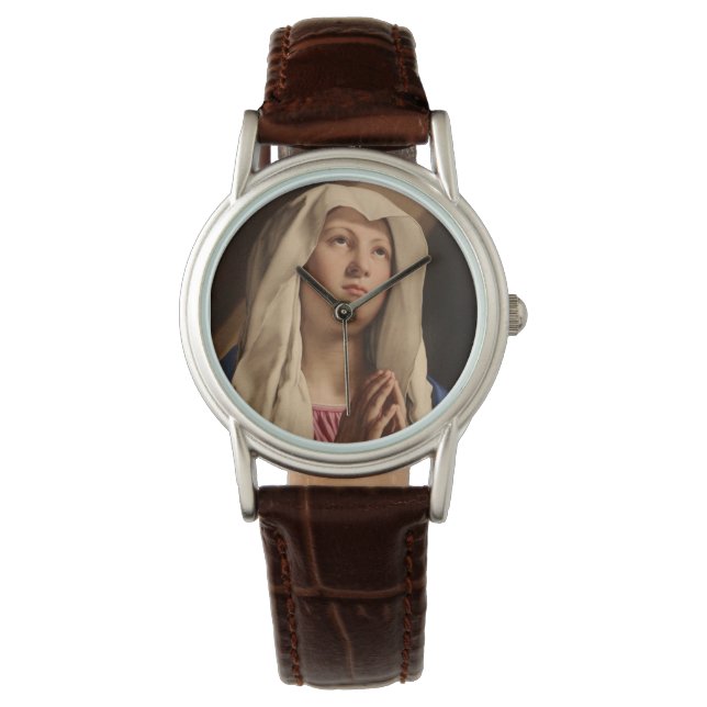 Lady Madonna Praying (Virgin Mary) (Christian Art) Watch (Front)