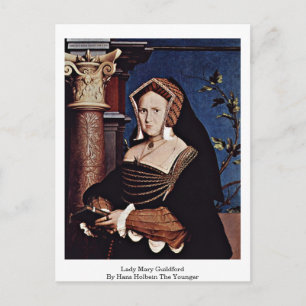 Lady Mary Guildford By Hans Holbein The Younger Postcard