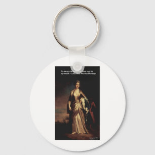Lady Mary Montagu Quote Love Is Agreeable Gifts Key Ring
