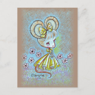 Lady Mouse Postcard