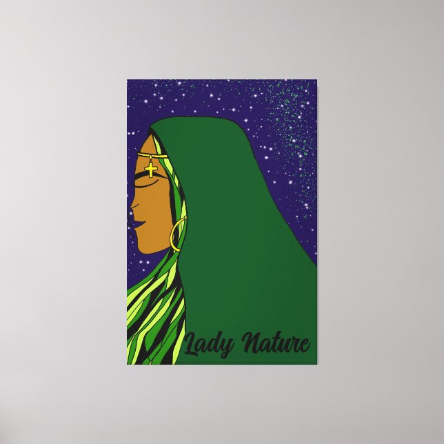 Lady Nature Canvas Print (Front)