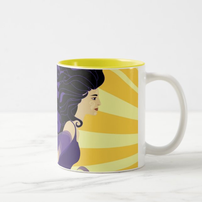 Lady Night Two-Tone Coffee Mug (Right)
