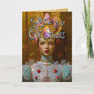 Lady Nutcracker Holiday Christmas Card