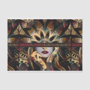 Lady of a Thousand Swords (Desert Tribal Fractal) Tissue Paper