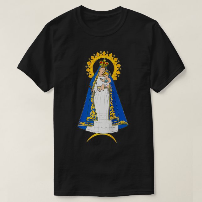 Lady of Charity  Senora de la Caridad del Cobre  T-Shirt (Design Front)