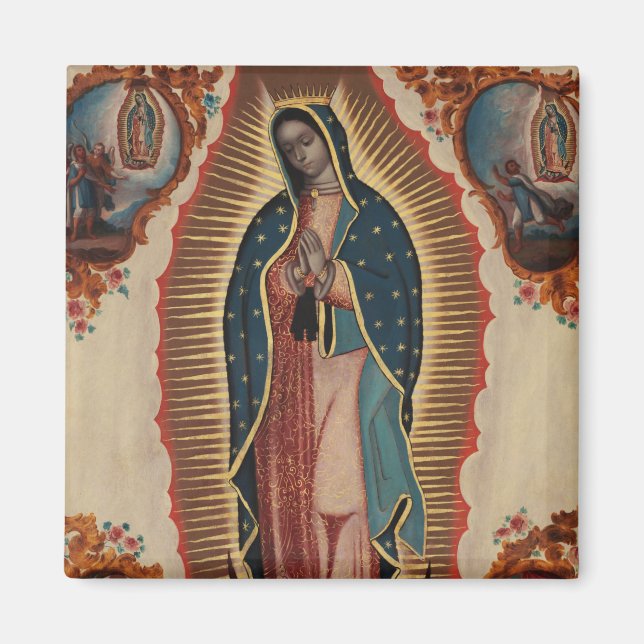 Lady of Guadalupe, 1780 by Sebastian Zalcedo Magnet (Front)