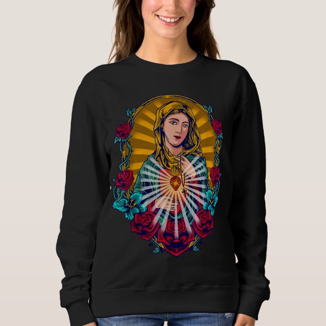 Lady of Guadalupe Mary Sweatshirt (Front)