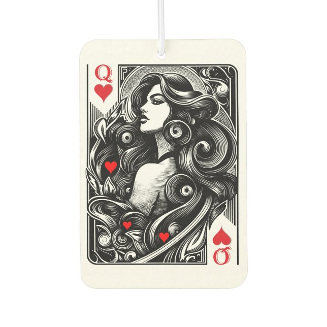 Lady of Heart to You Car Air Freshener (Front)