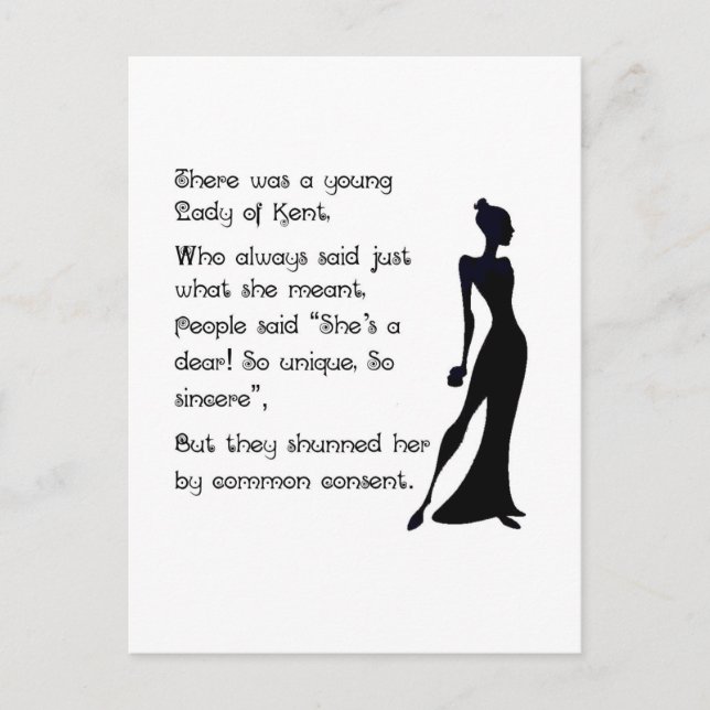 Lady of Kent Postcard (Front)
