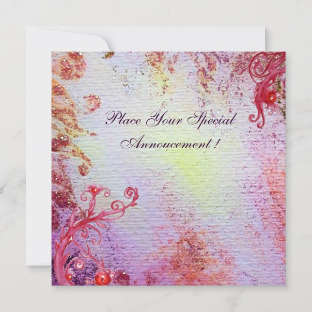 LADY OF LAKE 1 , vibrant bright blue pink (Front)